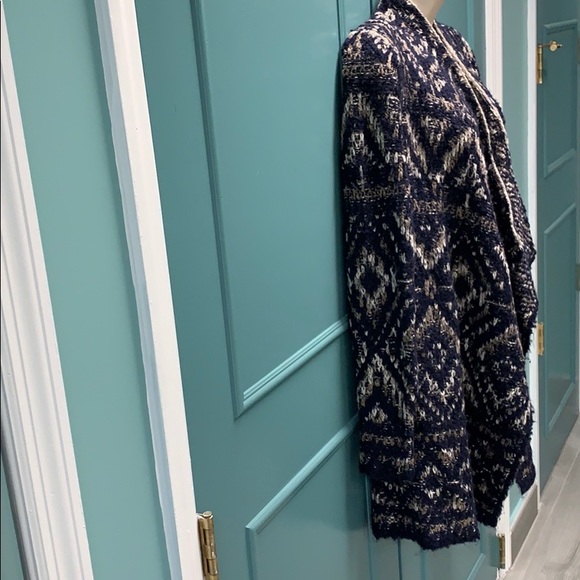 🆕 😊 COZY LUCKY BRAND BOHEMIAN SHAWL CARDIGAN - Picture 3 of 9